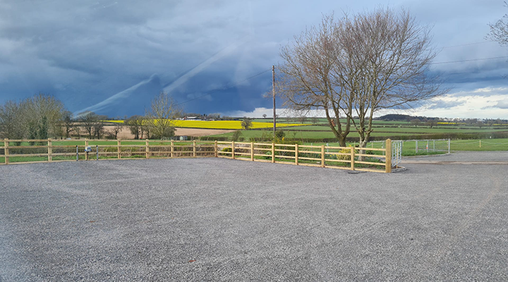 Fully Serviced Hardstanding Pitches - Teds Farm Camping Shropshire