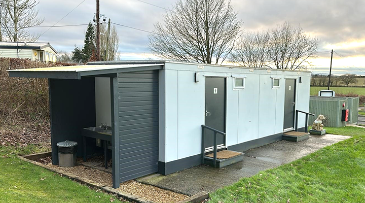 Shower Block and Toilet Facilities at Ted's Farm Camping, Shropshire