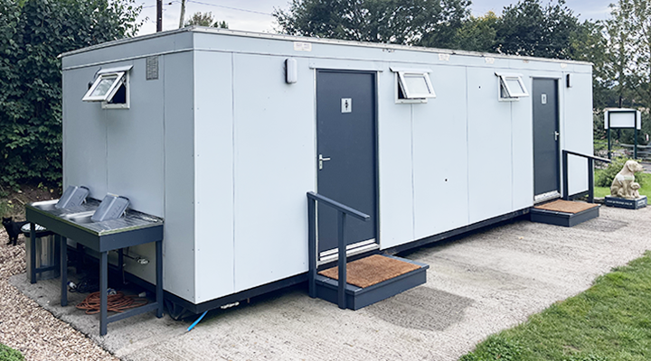 Shower Block and Toilet Facilities at Ted's Farm Camping, Shropshire